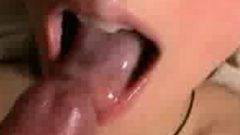 Girl Gets Her Mouth Full Of Sperm And Swallows