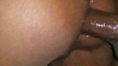 Ebony Squirter Banged In The Butt By A Massive Black Tool