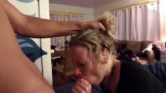 Girlfriend Blows Raw For Sensual Facial