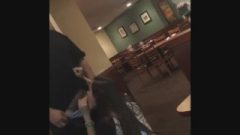 Bitch Gives A Waiter A Blow Job As Tip
