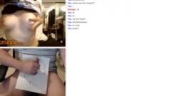 Perfect Omegle Girl Flashes Breasts For My Cum Shot