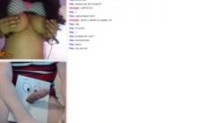 Omegle Girl Shows Us Massive Breasts