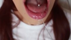 Sucking Cock Penis Gets Her Mouth Wet
