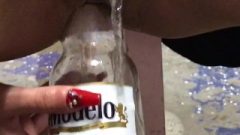 Beer Bottle Anal Penetration!!! Teen Girl Squirt In Anal Masturbation