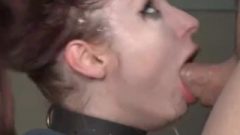 BDSM Face Fuck Ginger On Sybian