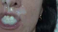 Oral Cream Pie Compilation. Enormous Homemade Loads For The Queen Of Jizz