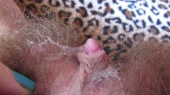 My Wet Cummy Hairy Massive Clit Pussy