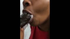 Black College Freak Sloppy Eating Cock Bbc On Campus After Class