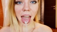 Young Blonde Lick Asshole And Ride Huge Dick POV 60 Fps Kisankanna