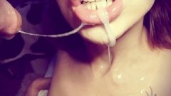 Oral Cream Pie Mouthfuck, Sloppy Deepthroat And Cum-Shot In My Mouth