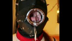 Tunnel Open Mouth Gag Deepthroat Balls Deep Slave Whore Facefuck