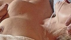 Petite MILF Mouth Fuck, Blow Job Pearl Necklace Huge Jizz Load Squirming Orgasm
