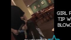 Girl Tips Her Waiter With A Blow-Job