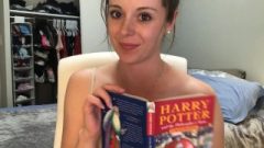 Hysterically Reading Harry Potter While Sitting On A Dildo