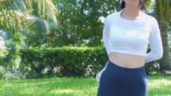 Sporty Girl Kylie_NG Naked Running At Public Park And Fingering At Home