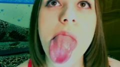 Karina’s Inviting Tongue And Mouth