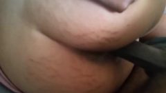 Thai Wife Getting Spooned & Creampied By A Big Black Dick
