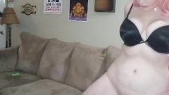 Grinding On Couch With Sextoy Until I Squirt In My Undies