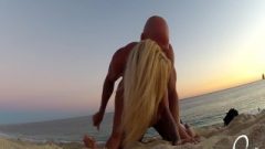 SinsLife – Girl Gets Creampied By Guy She Just Met On The Beach!