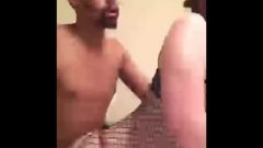 White Whore In Fishnets Gets Ruined Doggystyle In Bathroom By A Black Cock
