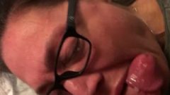 Morning Jeckoff Cumming On Her Face And Glasses