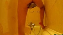 Young Beauty Shaved Pussy In The Shower. Quick Orgasm. Hidden Camera