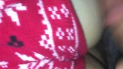 Nailing Her Christmas Shorts And Cumming On Her Huge Bum | PAWG