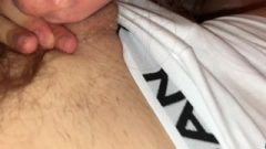 POV Teen Plays With Spunk And Swallows After A Deepthroat Blow-Job