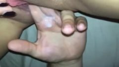 Fingering Shaved Teen Creamy Pussy Grooling