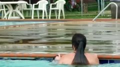 Public Pool cunt Flashing – Butt Plug Tail Swimming
