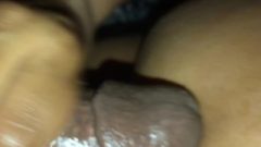 Deep Anal Fuck On Bubble Butt chocolate Ass While She Masturbate