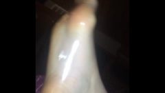 Feet In Condom In Room