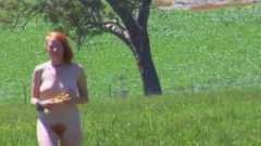 Spouse Showing Her Nude Body In The Fields