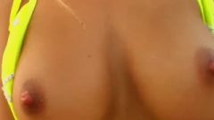 Prime Cups Adrianna Oils Her Tits Then Pleasures Herself